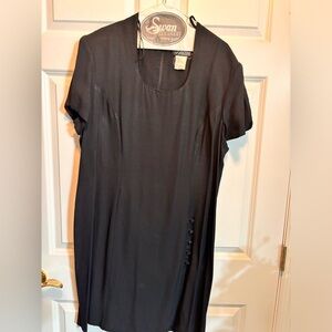 Alexis Fashions knee-length dress. Black. Sz 18